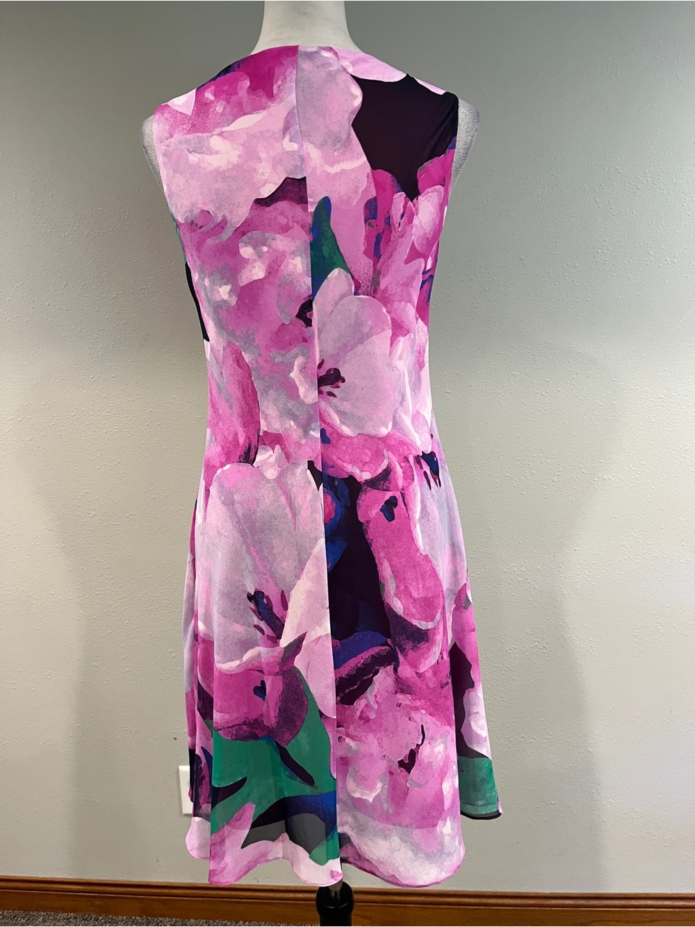 American Living Pink Floral sleeveless Shift Dress size 6 - Picture 5 of 7